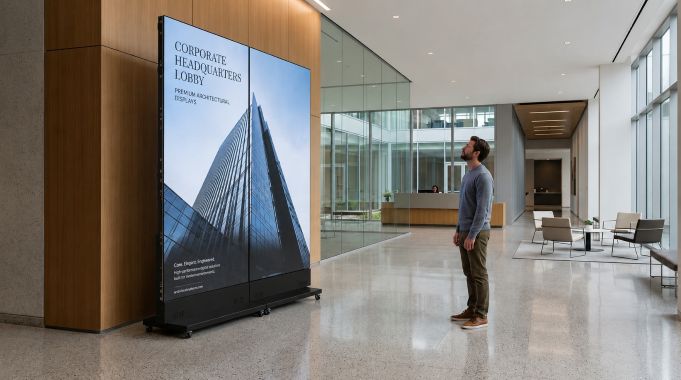 Self-Standing Expanding Digital Poster (2 Units)